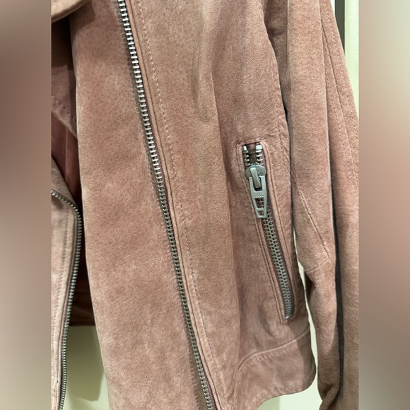 BLANKNYC SUEDE PINK/MUAVE BIKER JACKET - Picture 5 of 6